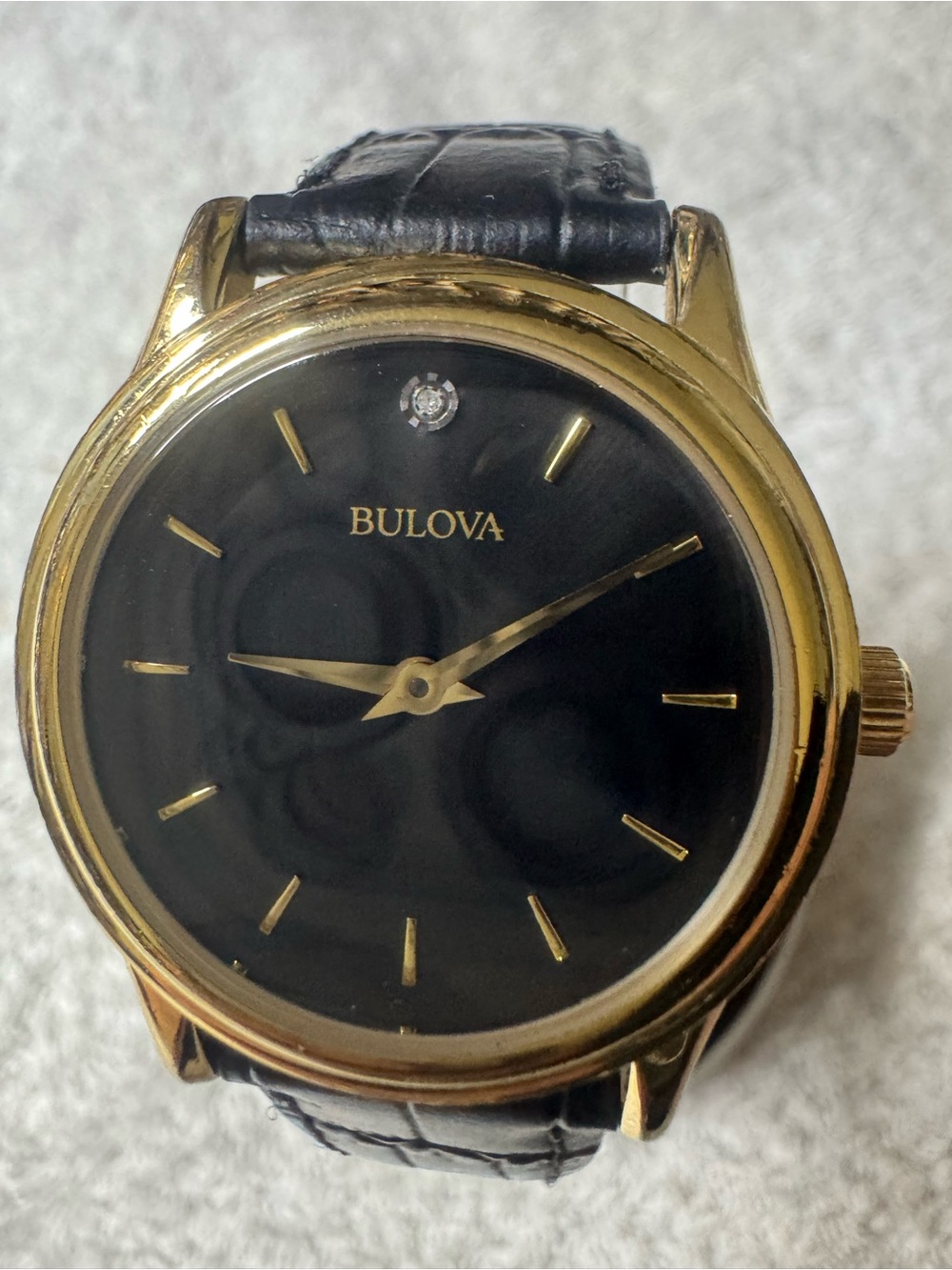 #181 Bulova diamond quartz
